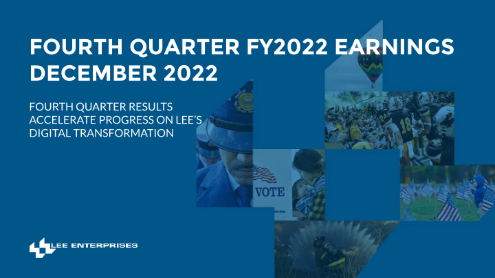 Fourth Quarter FY2022 Earnings image