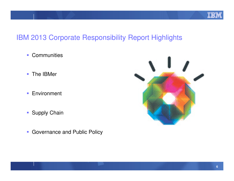 IBM 2014 Corporate Responsibility Financial Analysts Webcast slide image #7