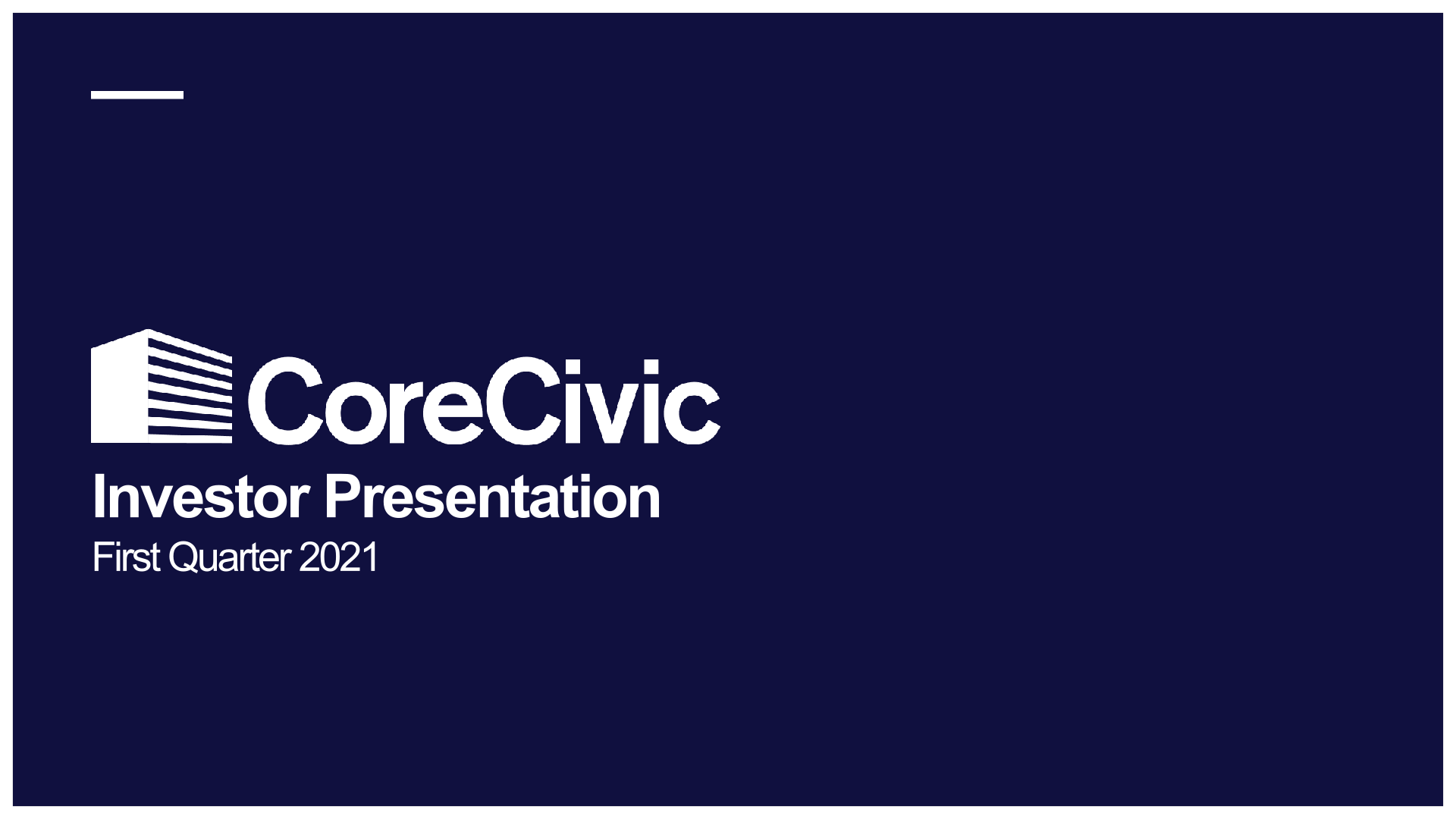 CoreCivic Investor Presentation image