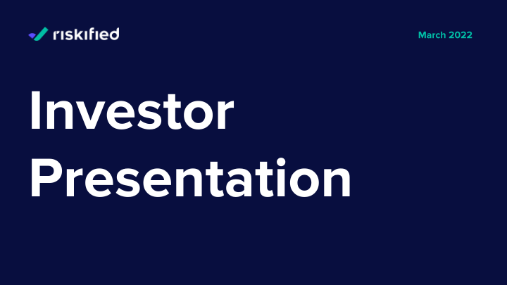 Riskified Investor Presentation image