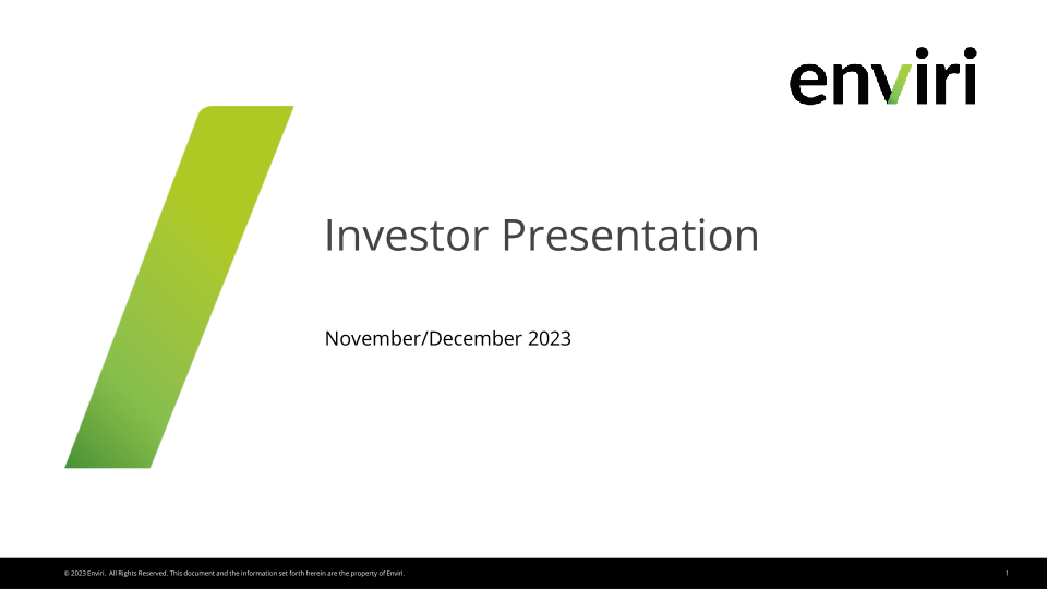 Enviri Investor Presentation image