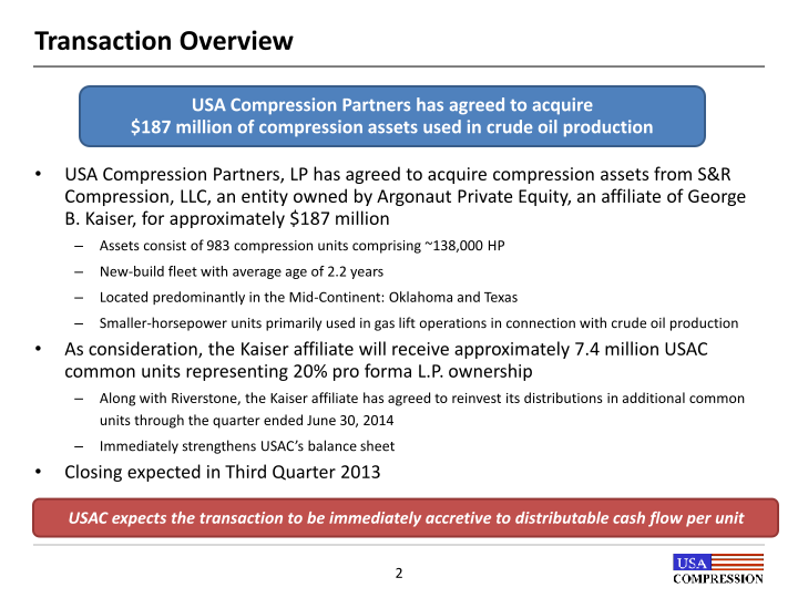 Acquisition of S&R Compression Rental Fleet  slide image #4