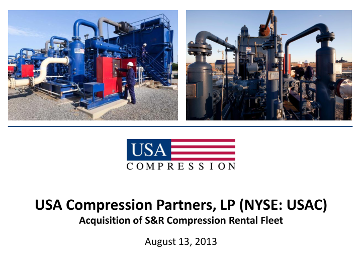 Acquisition of S&R Compression Rental Fleet  image