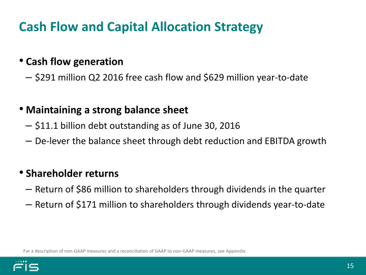 Second Quarter 2016 Earnings Call slide image #16