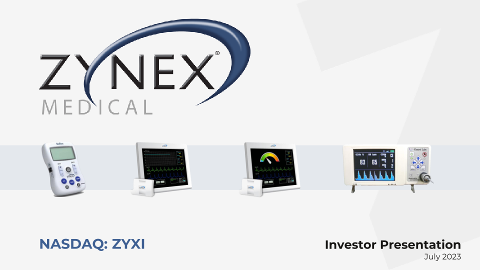 Zzynex Medical Investor Presentation image