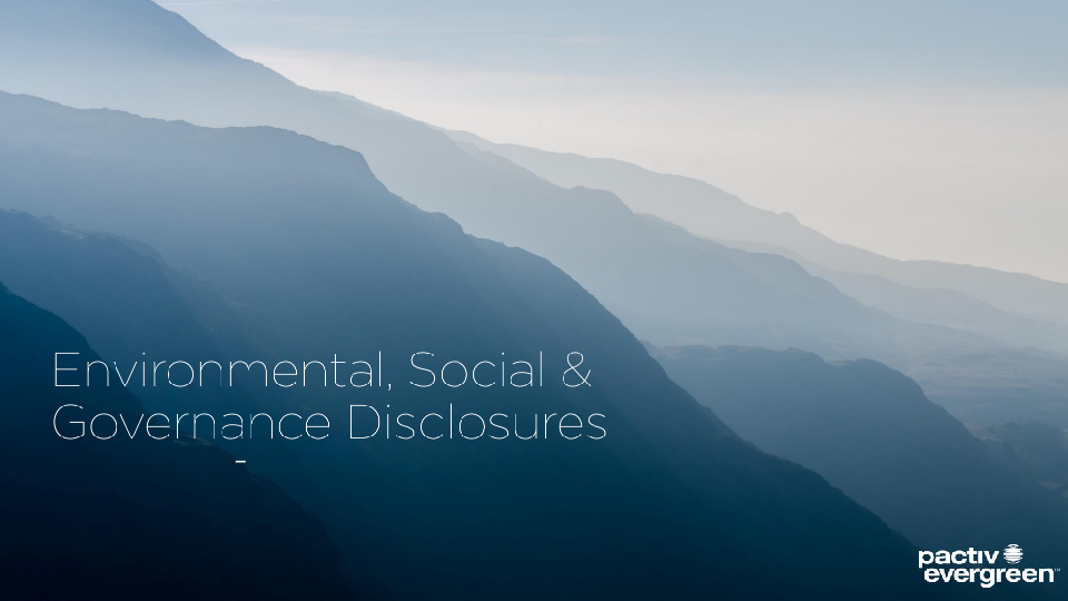 Environmental, Social & Governance Disclosures image