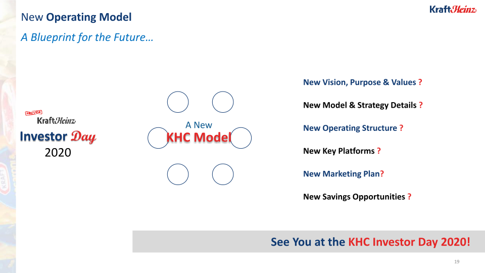 Kraft Heinz 1Q 2020 Update slide image #20