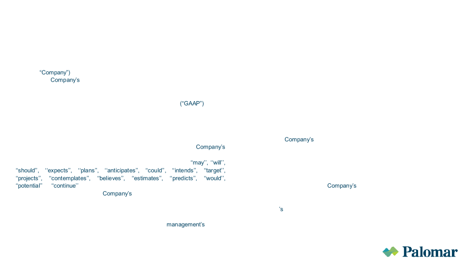 Palomar Investor Presentation August 2022 slide image #3