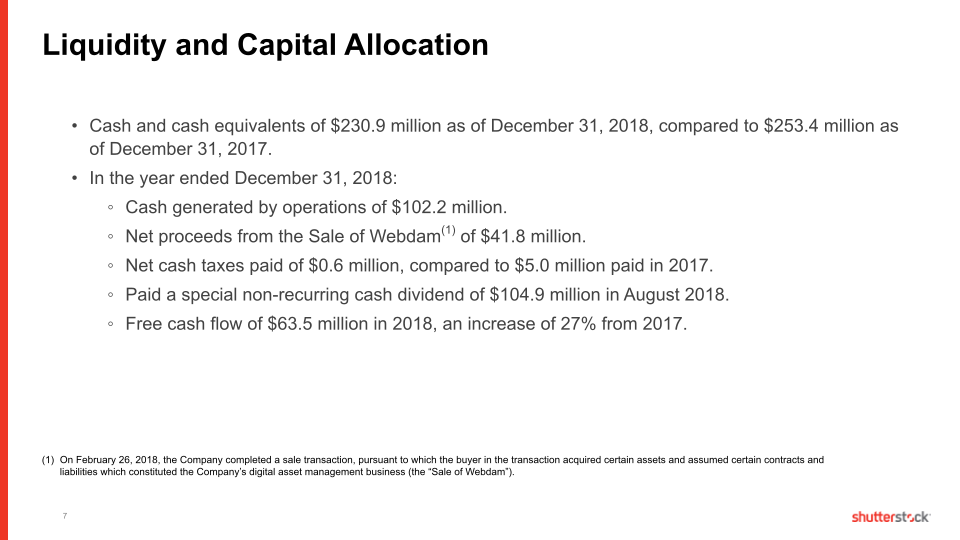 Shutterstock Fourth Quarter and Full Year 2018 slide image #8