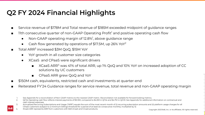 Second Quarter FY 2024 slide image #34