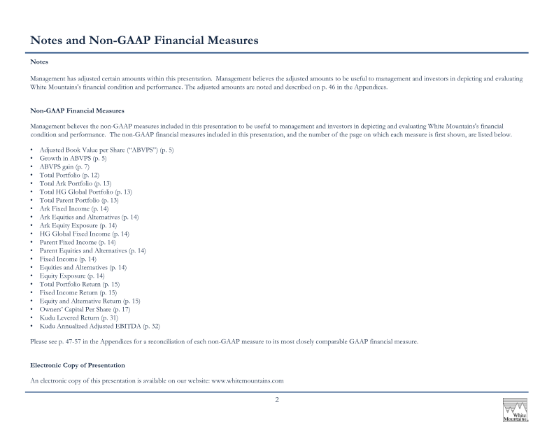 White Mountains Insurance Group Ltd 2023 Annual Investor Presentation slide image #4