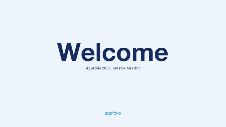 AppFolio 2023 Investor Meeting image