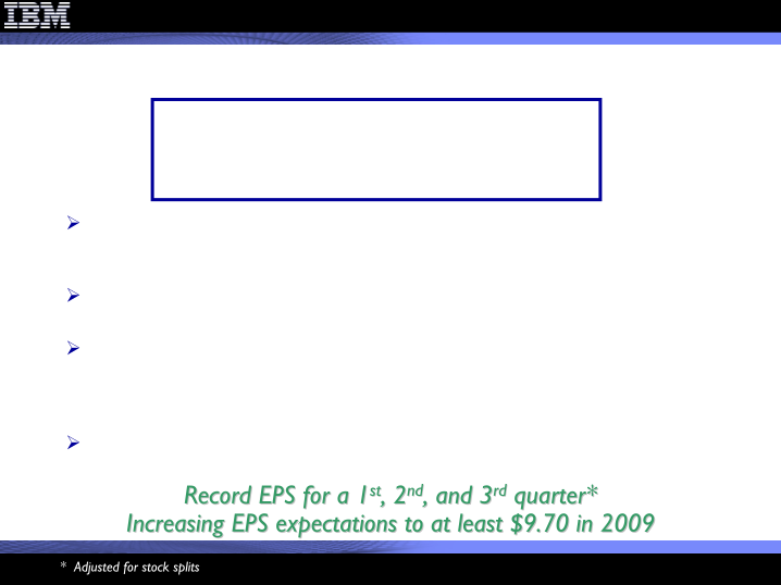 2Q 2009 Earnings Presentation slide image #4