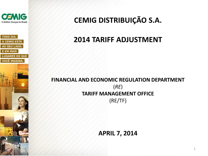 2014 Tariff Adjustment image