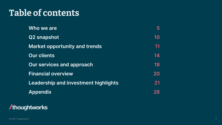 Thoughtworks Q2 2022 Investor Presentation  slide image #5