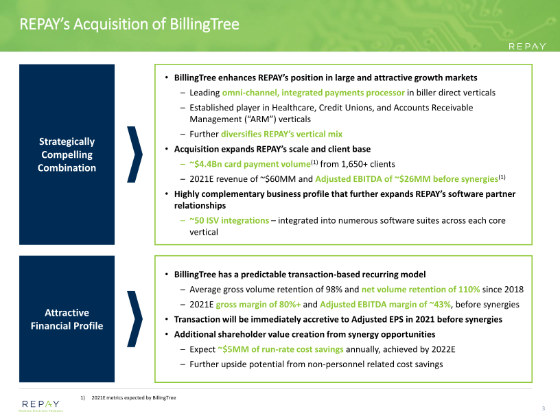 BillingTree Acquisition Overview slide image #5