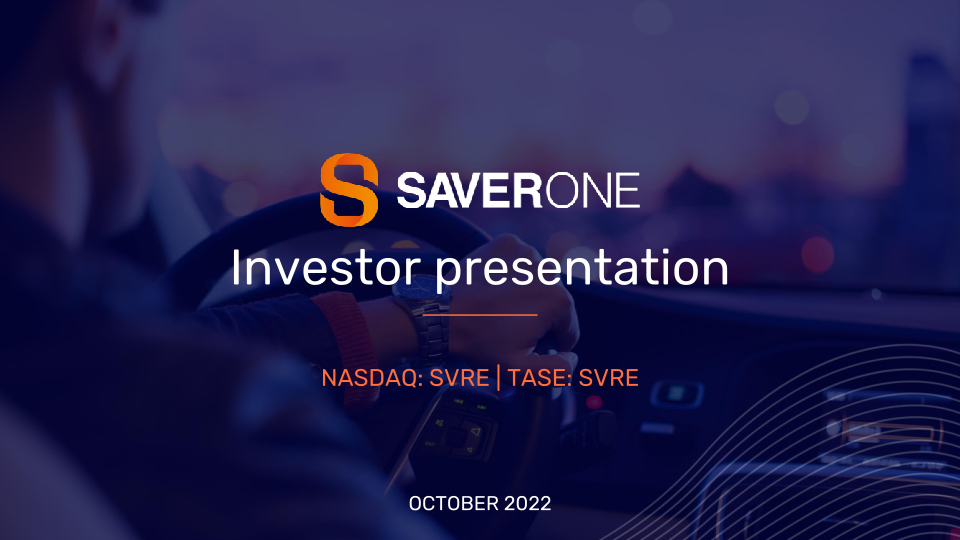 Saverone Investor Presentation  image