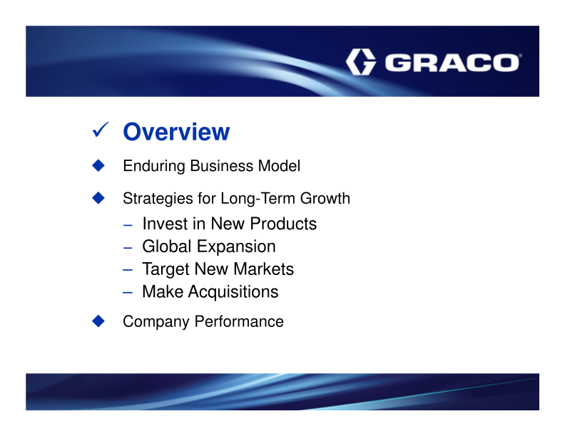 Graco Investor Presentation 1st Quarter 2017 slide image #4