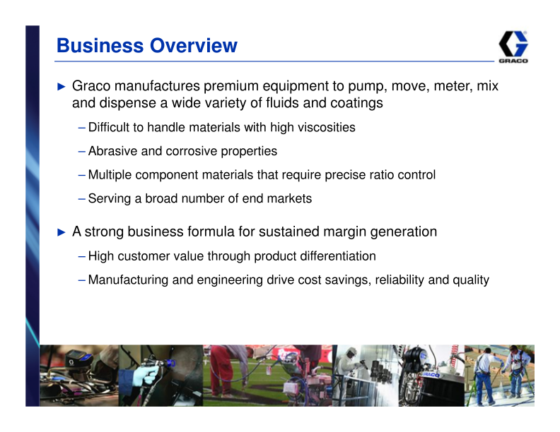 Graco Investor Presentation 1st Quarter 2017 slide image #5