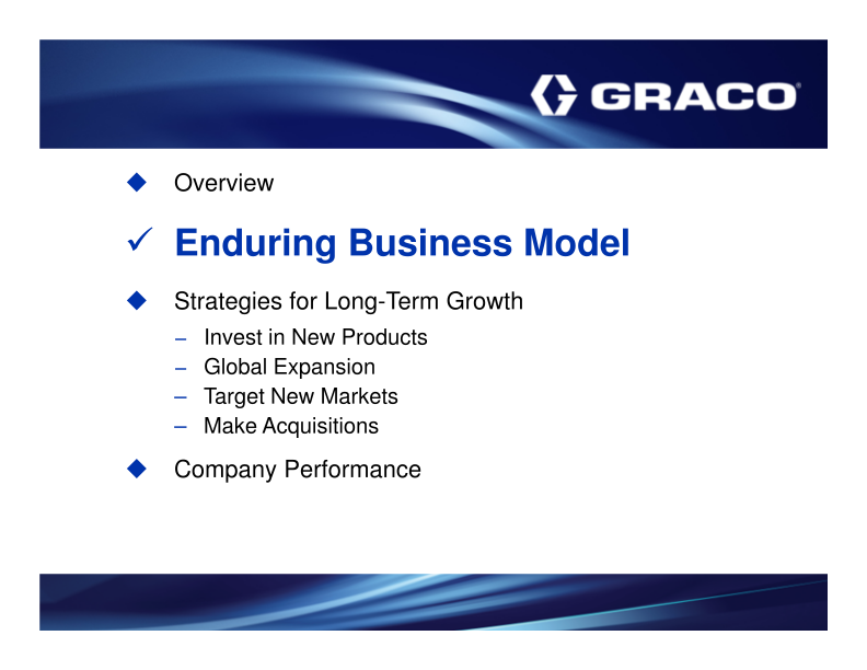 Graco Investor Presentation 1st Quarter 2017 slide image #11