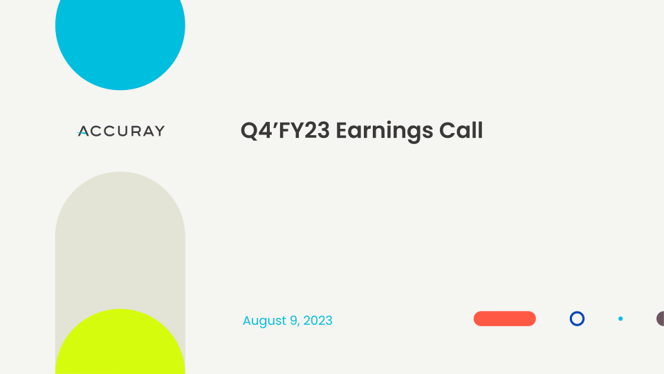 Accuray Q4’FY23 Earnings Call image