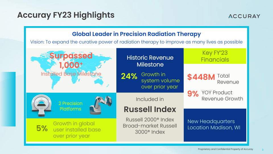 Accuray Q4’FY23 Earnings Call slide image #4