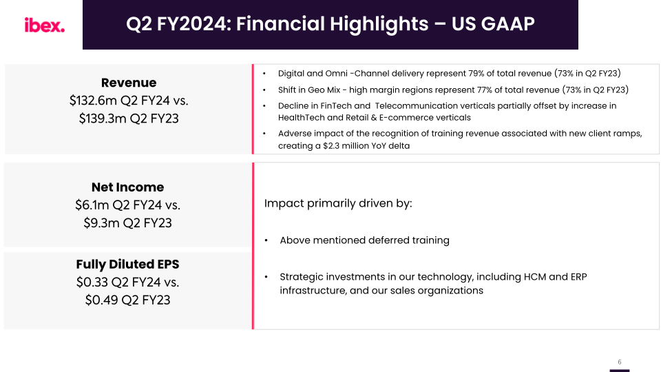 ibex Q2 FY2024 Earnings Call slide image #7