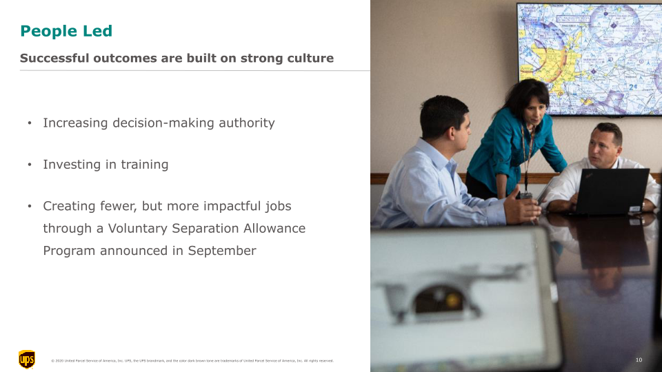 UPS 3Q20 Earnings Call slide image #11