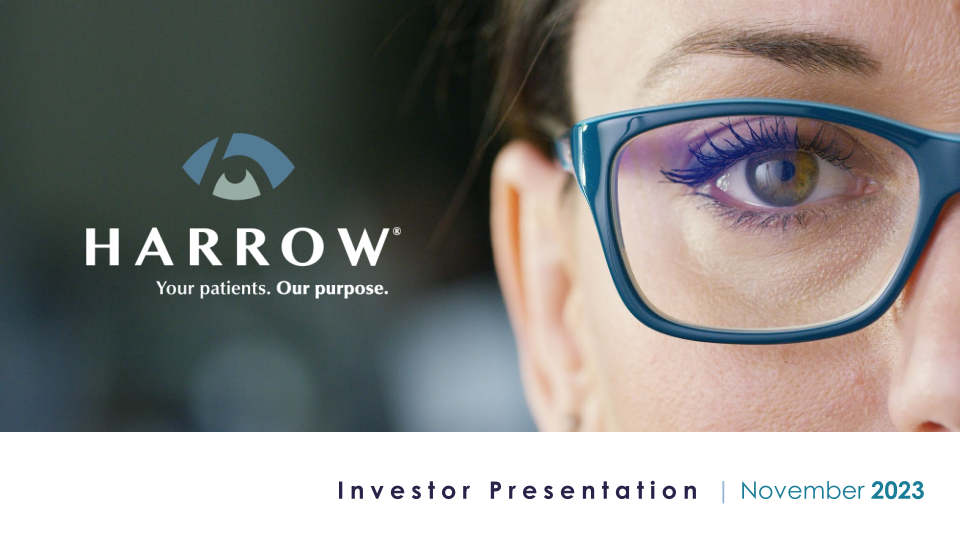 Harrow Investor Presentation image