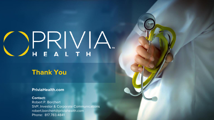 Privia Health  1st Quarter 2022 Results slide image #18