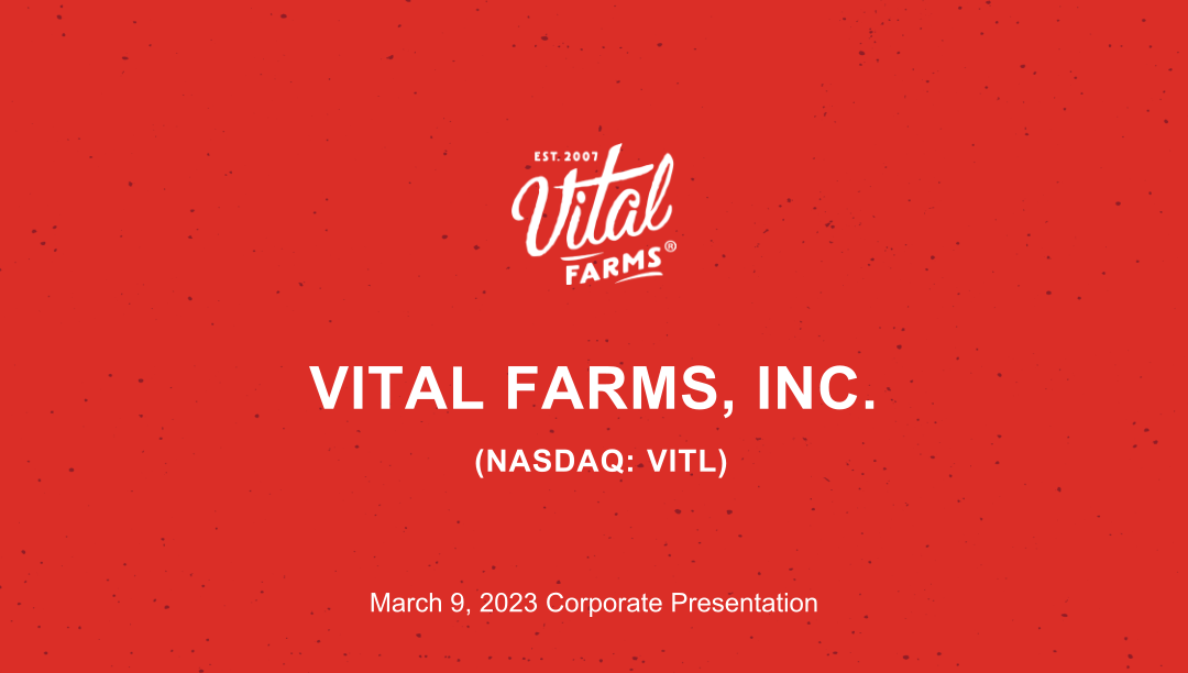 Vital Farms Company Presentation image