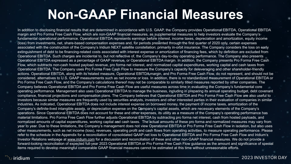 Iridium Investor Day slide image #7