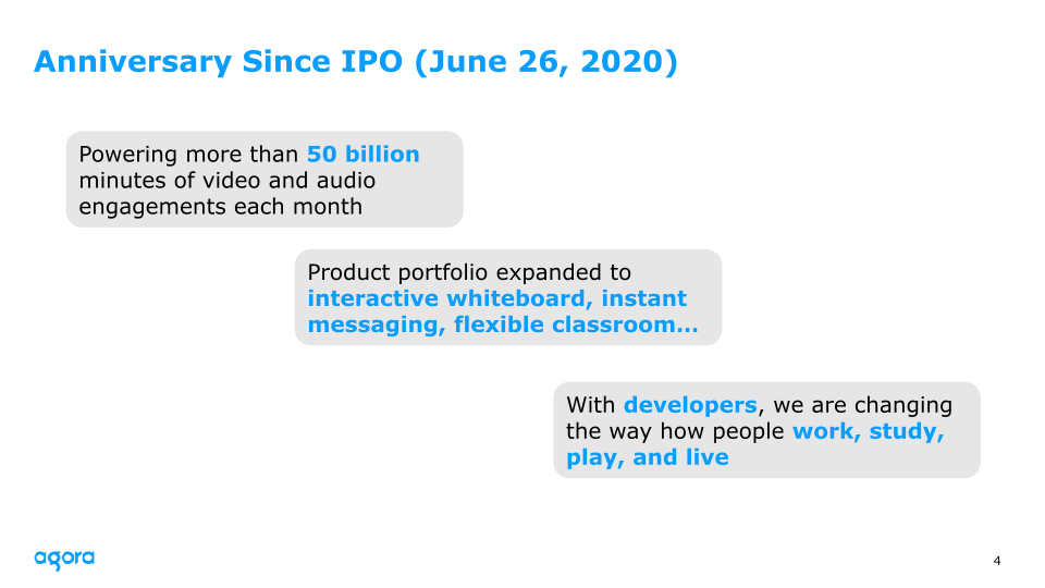 Agora 2021 Q2 Earnings slide image #5