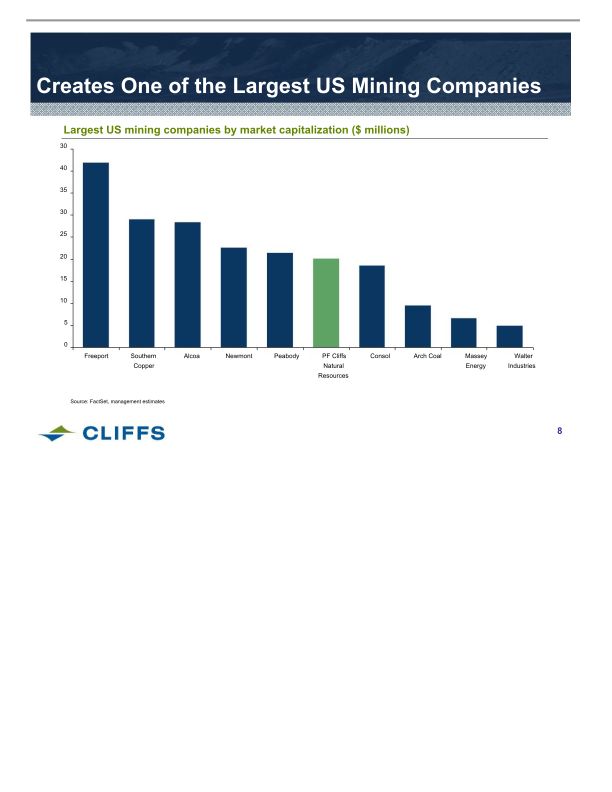 Cliffs Natural Resources Investor Presentation slide image #9