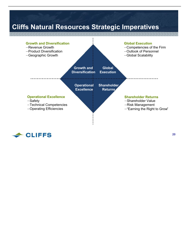 Cliffs Natural Resources Investor Presentation slide image #21