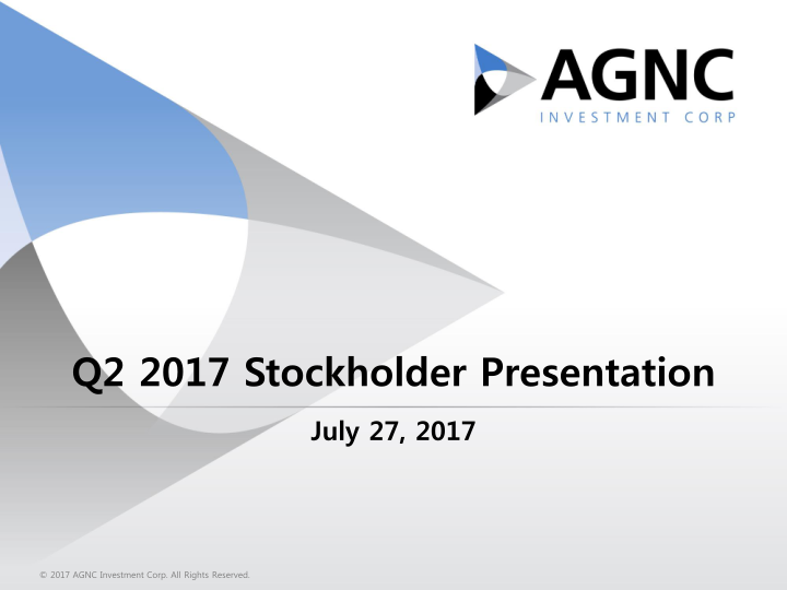 Q2 2017 Stockholder Presentation image