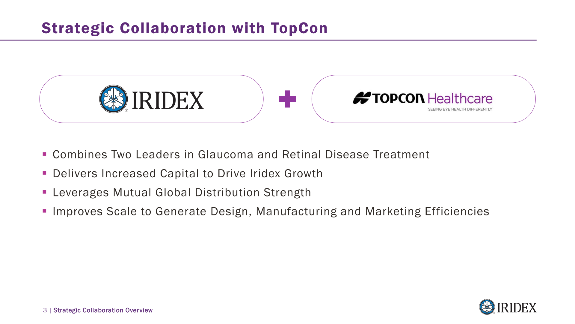 IRIDEX Strategic Collaboration Overview slide image #5