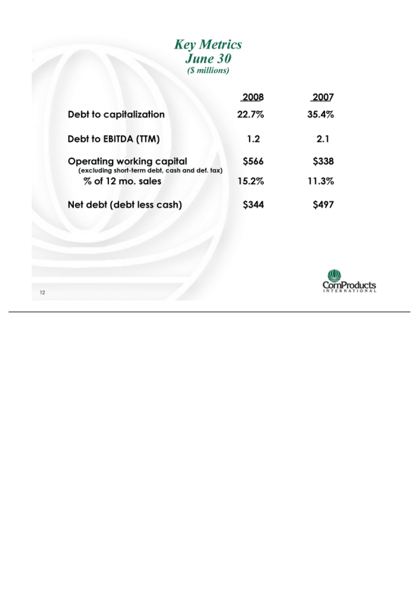 2008 Second- Quarter  Earnings Presentation slide image #13