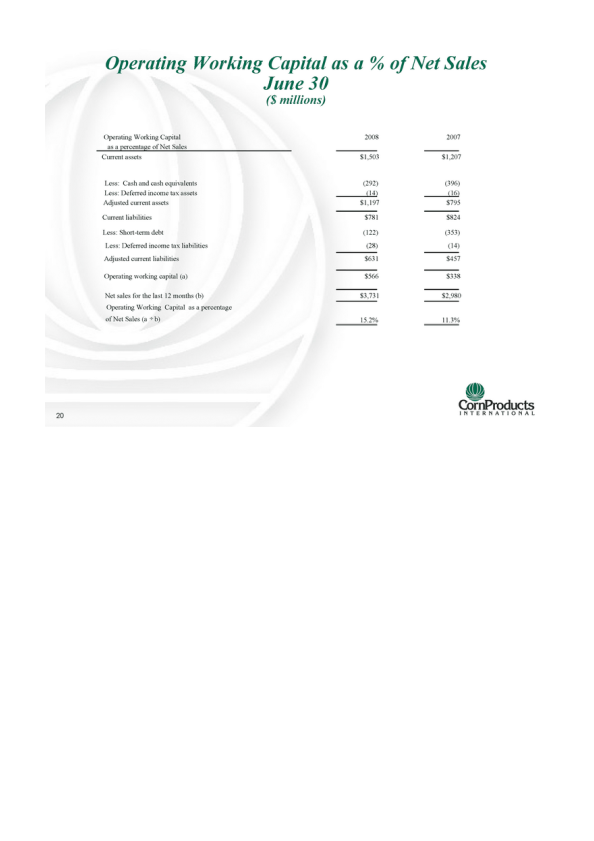 2008 Second- Quarter  Earnings Presentation slide image #21