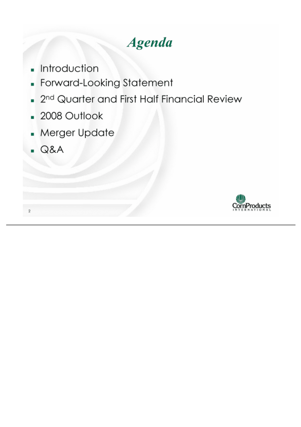 2008 Second- Quarter  Earnings Presentation slide image #3