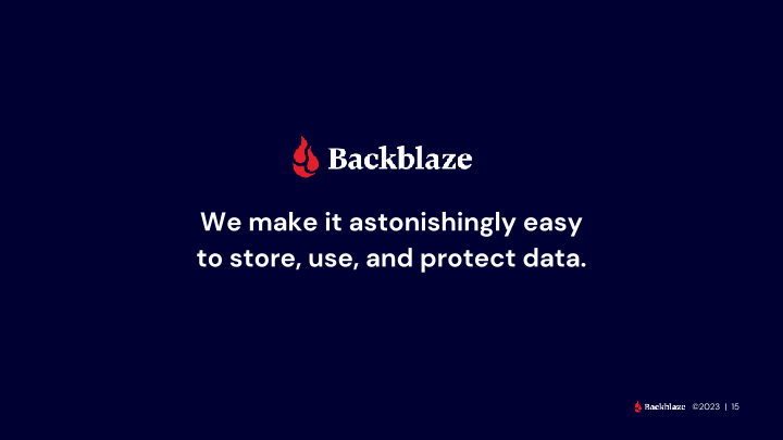 Backblaze Q3 2023 Results slide image #16