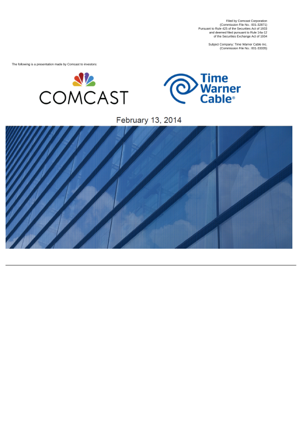 Comcast  Company Presentation image