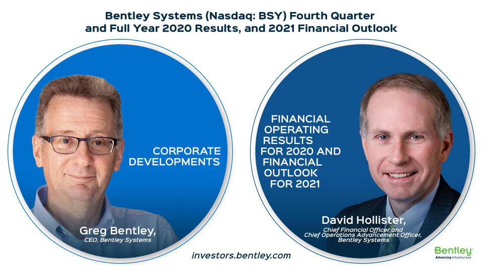 Bently Systems Fourth Quarter and Full Year 2020 Results, and 2021 Financial Look image