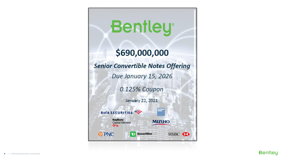 Bently Systems Fourth Quarter and Full Year 2020 Results, and 2021 Financial Look slide image #7