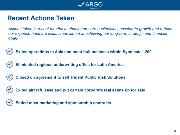 Argo Group Investor Presentation slide image #9