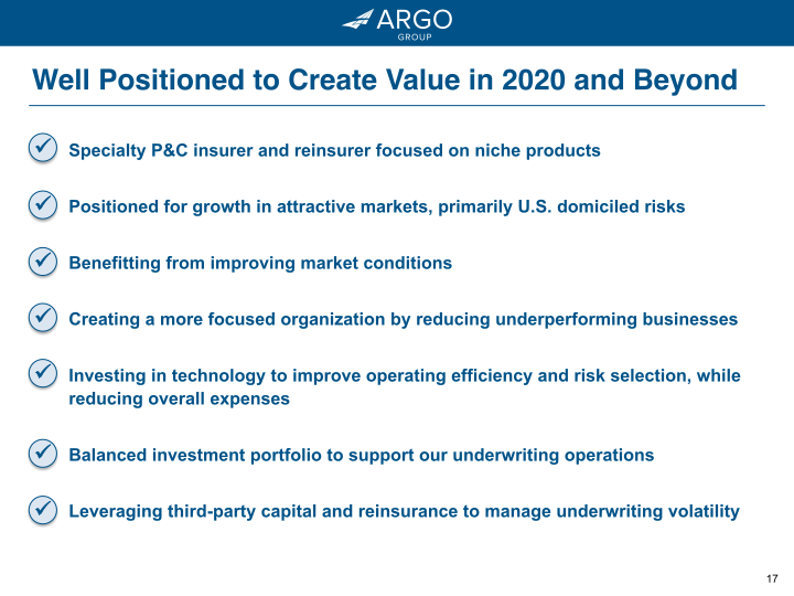 Argo Group Investor Presentation slide image #18