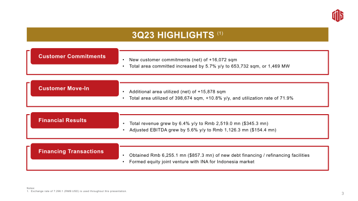 3Q23 Earnings Call slide image #5