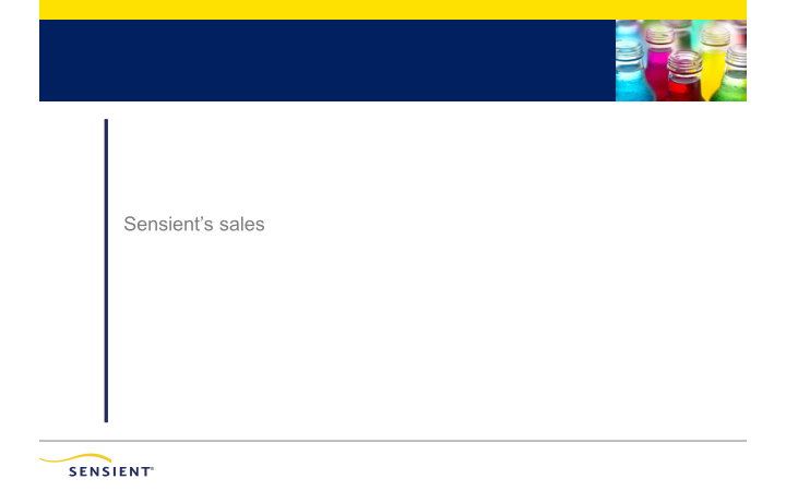 Sensient Third Quarter 2021 Investor Presentation slide image #14