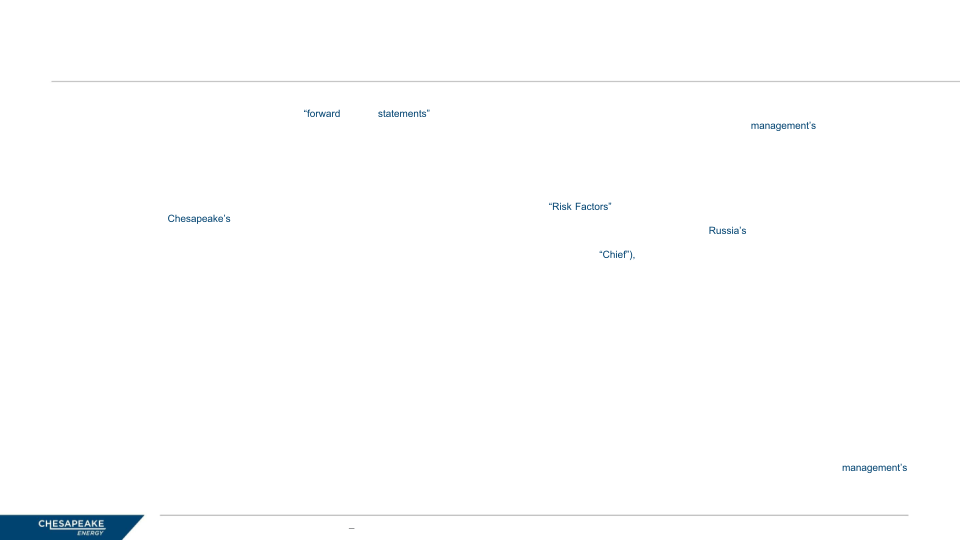 CHK Barclays CEO Energy Power Conference 2022 slide image #3