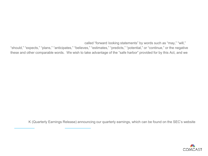 Comcast 4th Quarter and Full-Year 2016 Results slide image #3